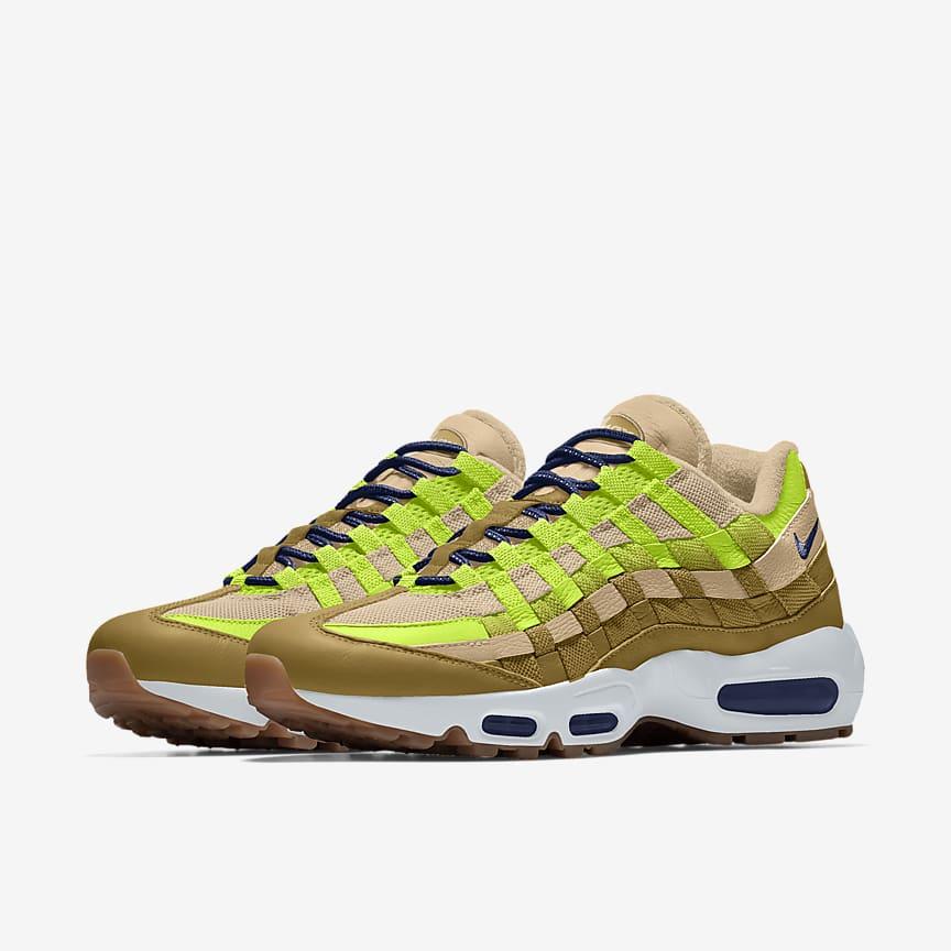 Giày Nike Air Max 95 Unlocked By You Nam Nâu Xanh